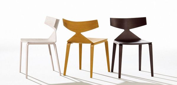 Saya wooden chair Arper