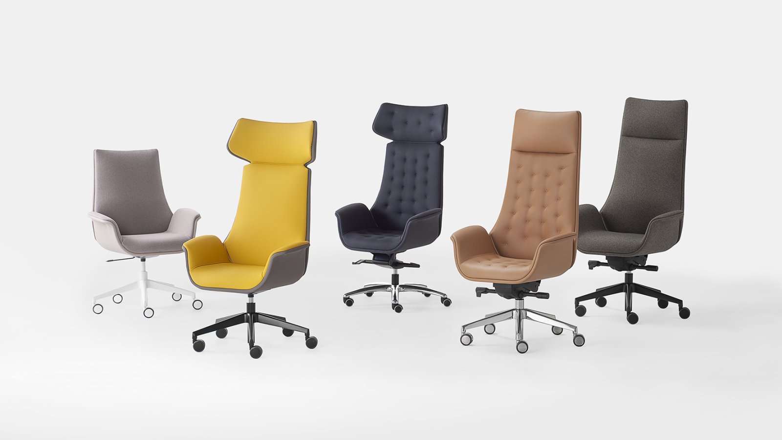 Sillón de dirección Kriteria de Kastel con respaldo alto