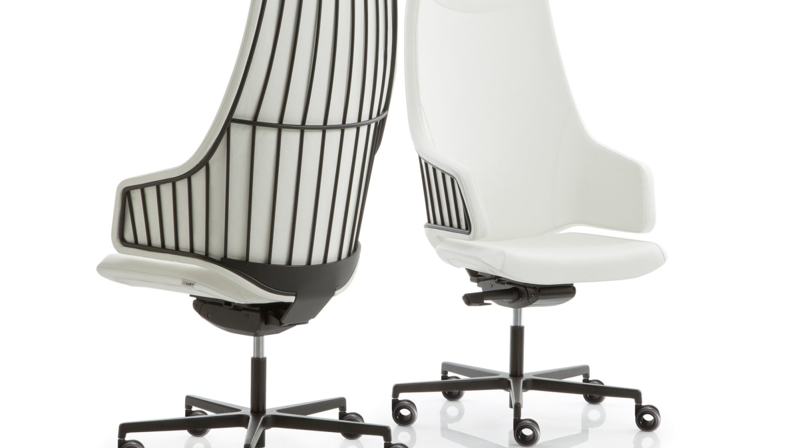 Sillón de dirección Italia de Luxy con respaldo alto