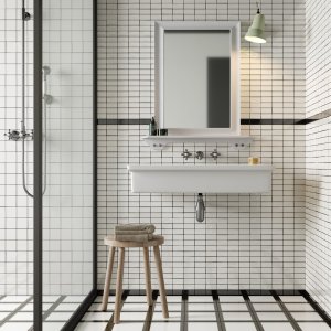 Azulejo Double White de la colección Mattonelle Margherita de Mutina
