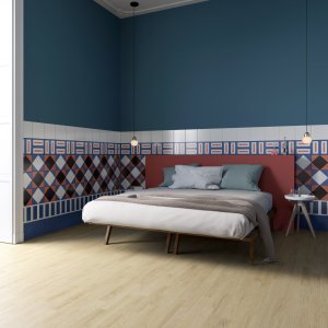 Gráfico Square Terracotta dibujado a mano por Nathalie Du Pasquier para Mutina