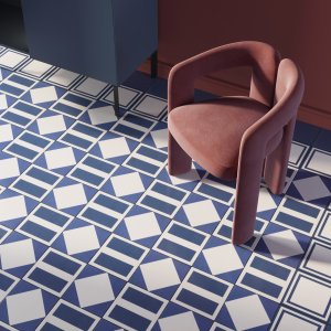 Azulejo Square Blue de la colección Mattonelle Margherita de Mutina