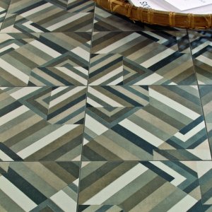 Detalle del motivo Azulej Gira de Mutina