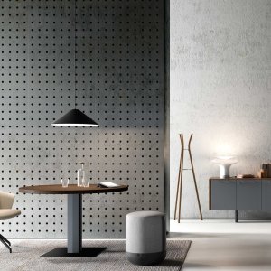 Credencia Arche bicolor con puertas grises