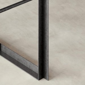 Hierro visto con barniz protector en una estructura Ellan