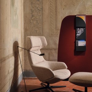 Sillón y reposapiés juntos