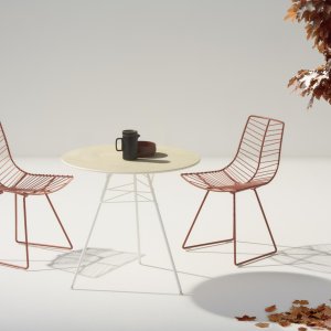Sillón lounge Leaf de Arper con cojín frontal extraíble