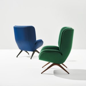 Sillones de sala de espera Lepal de Arper en la recepción