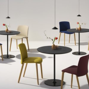 Taburete de barra Mixu de Arper con asiento a 79,5 cm