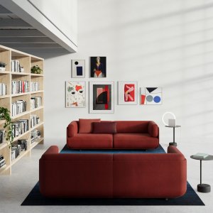 Sofá modular Shaal en una zona de espera contract