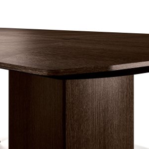 Columna curva de multilaminar moldeado de la mesa Trilo