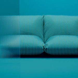 Silla de diseño Brezza de Alessandro Stabile en un jardín