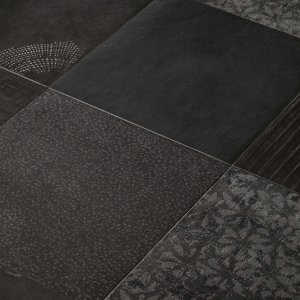 Zona de café con suelo Chymia de Mutina