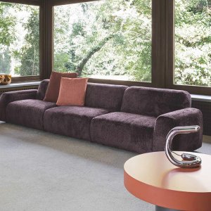 Sofás y asientos lounge: composición en rincón Cloud de Flexteam