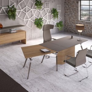 Pata de fundición de aluminio pulido del escritorio Genesis