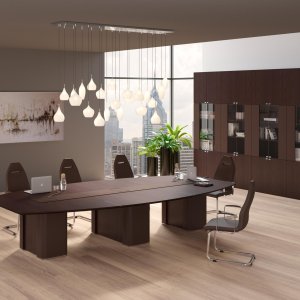 Librería AlfaOmega con puertas correderas y baldas de vidrio extraclaro