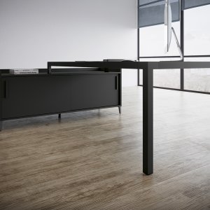 Escritorio de dirección D1 con tablero de vidrio