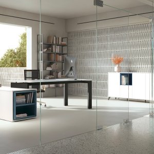Tablero de melamina 35 mm con canto ABS del escritorio GO