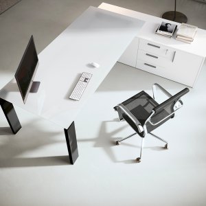 Tablero de vidrio 10 mm del escritorio de dirección GO