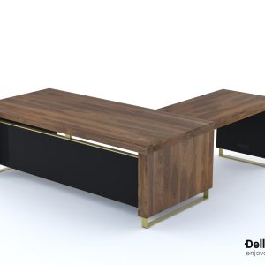 Mesa de centro 120 × 60 cm en nogal ahumado, colección I Rovereschi