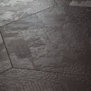 Suelo de gres Déchirer de Mutina con relieve efecto hormigón