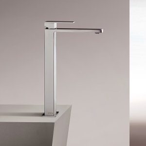 Grifería de diseño Mint de Fantini: monomando de lavabo en Matt Black