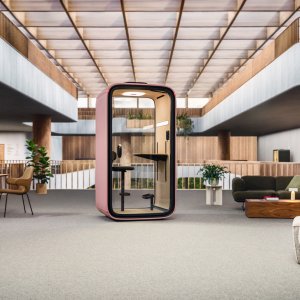 Cabina acústica Framery One en una oficina española