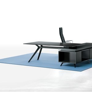 Cubierta de cristal templado del mueble auxiliar DR
