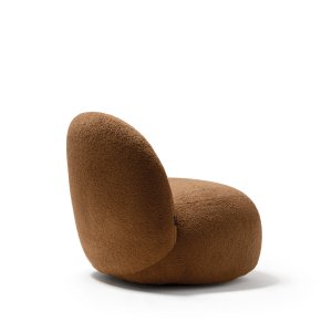 Mesita de escritura Ø 30 cm junto al sillón Hill