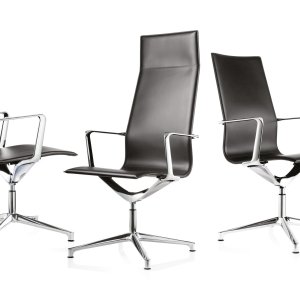 Kuna Chair en cuero blanco