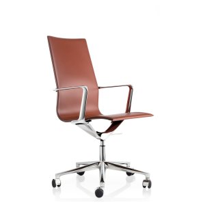 Kuna Chair en cuero negro