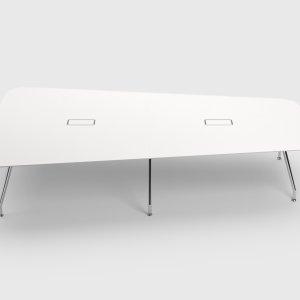Mesa UniTable en forma de barril de ICF en una sala de juntas