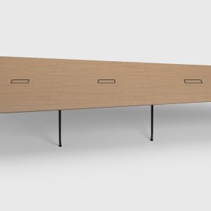 Mesa de reunión rectangular UniTable de ICF, tres sectores
