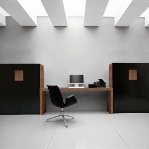 Pasacables en el acabado de la encimera Kyo