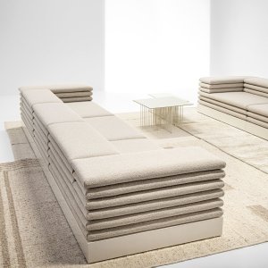 Sofás y asientos lounge: composición en ángulo Acamante de LaCividina