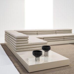 Elemento terminal izquierdo Acamante de 145 cm con brazo de cojines