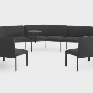Mesa ADD T con sobres encadenados en roble