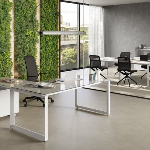 Mueble de servicio como soporte estructural de una mesa 5th Element