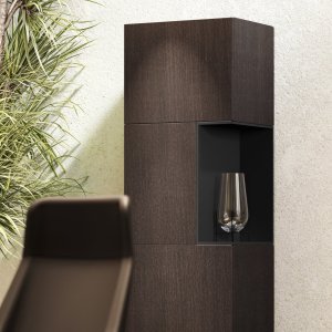 Mueble bajo Monolith de 240 cm con puertas reversibles push-to-open