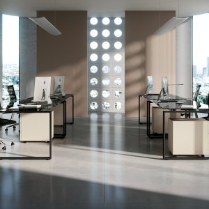 Mueble de servicio Loft con puertas