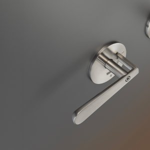Lutezia de Cea Design, dos mandos en acero inoxidable satinado