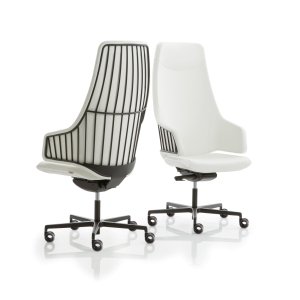 Sillón de dirección Italia de Luxy con respaldo alto