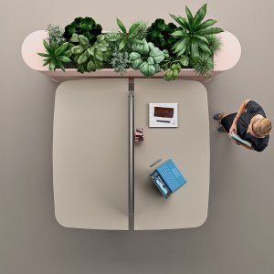 Mesa de reunión Otto de Martex para sesiones de pie