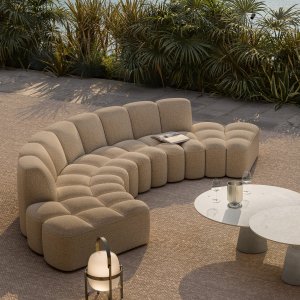 Array de mdf italia en una zona de espera hospitality