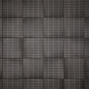 Pared de baño en gres Aurore Charcoal Grid L de Mutina