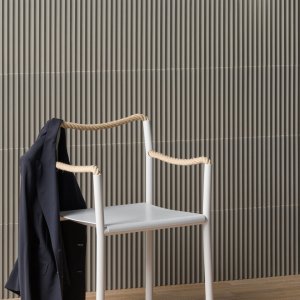 Recepción con pared de fondo en Rombini de Mutina