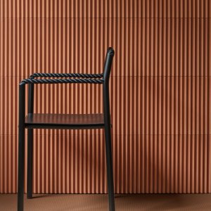 Detalle de los listones Rombini Triangle Extra Small en Matt Red