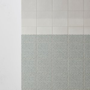 Patrón Zigzag White de Tape Mutina sobre base blanca