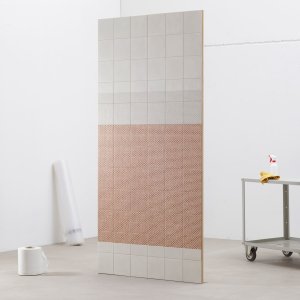 Patrón Mesh Black de Tape Mutina sobre base negra