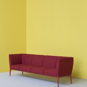 Social Plus de cuatro plazas, 2850 mm, en una vivienda